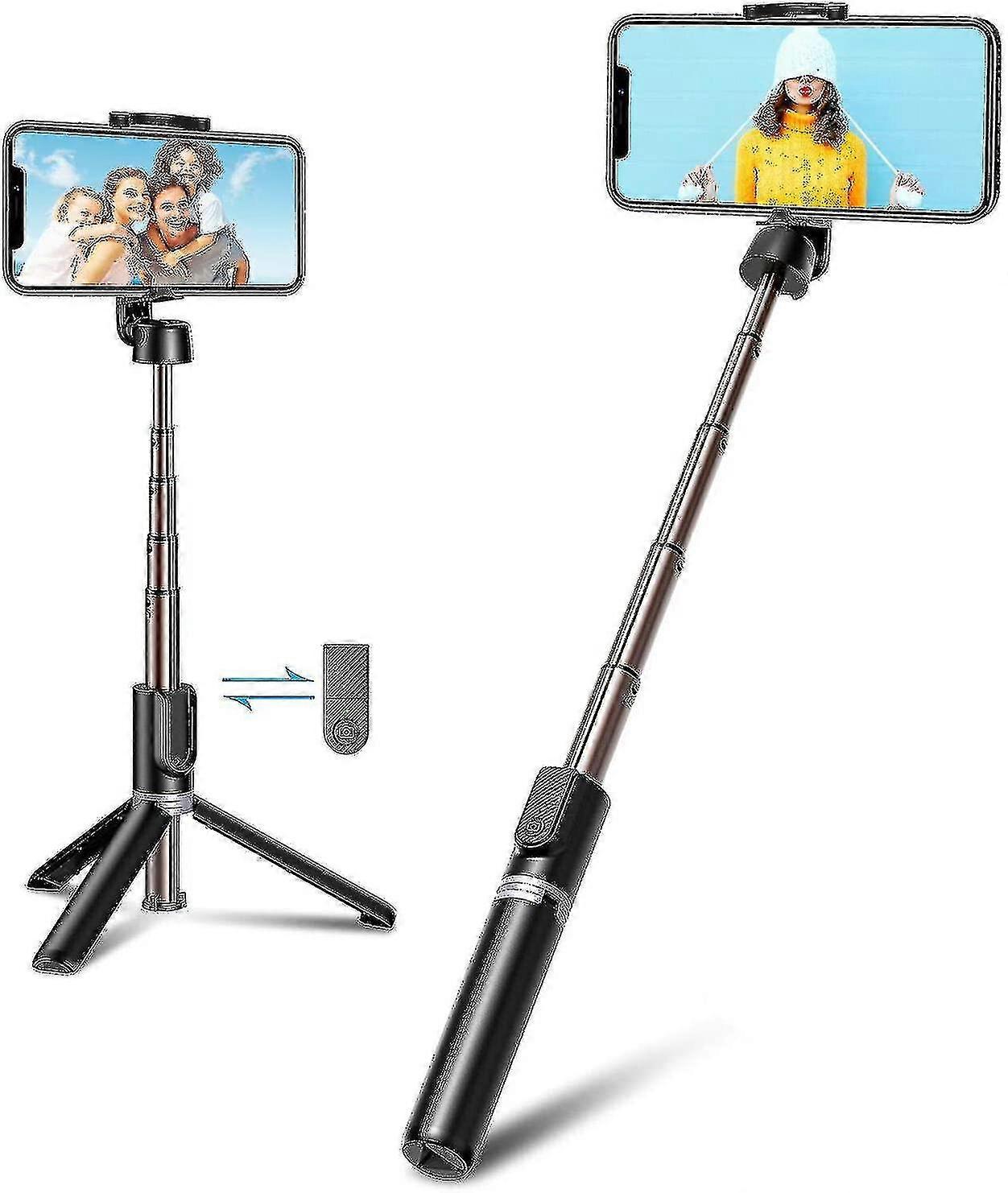 Selfie Stick Bluetooth mit Auslöser, 3 in 1 Mini Selfie Stick Stativ