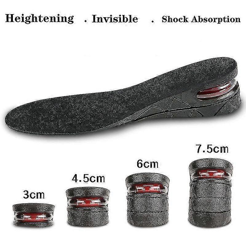 Invisible Insole For Heightening, From 3 Cm To 7.5 Cm, Heightening Pad, Adjustable