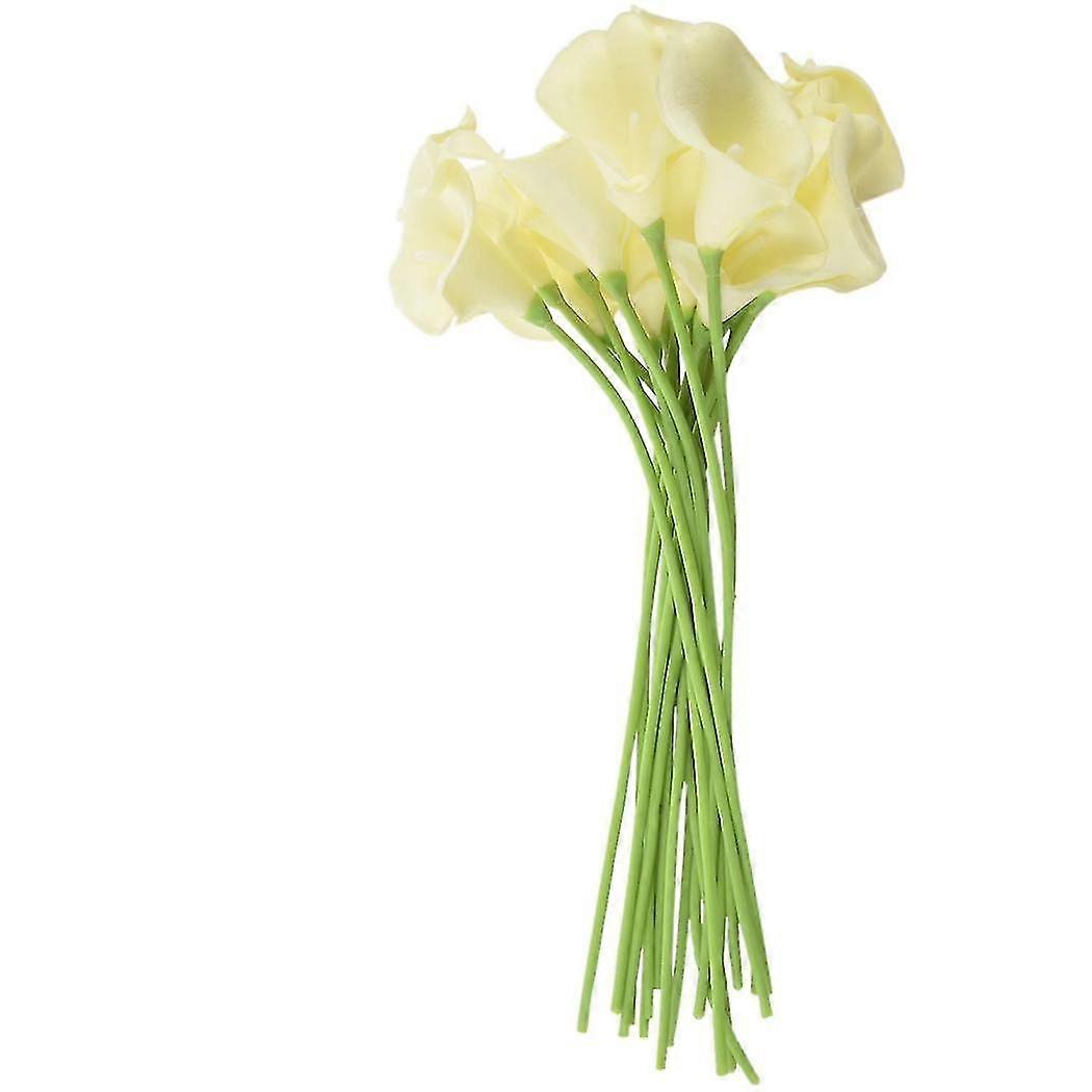 18x Artificial Calla Single Stem Bouquet Home R :crea