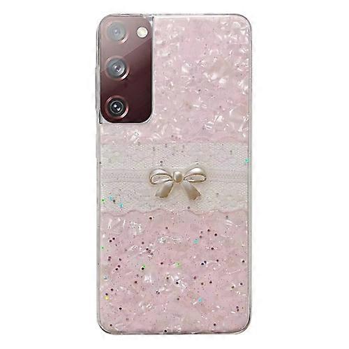 For Samsung Galaxy S20 FE Shell Pattern Bow TPU Phone Protective Case