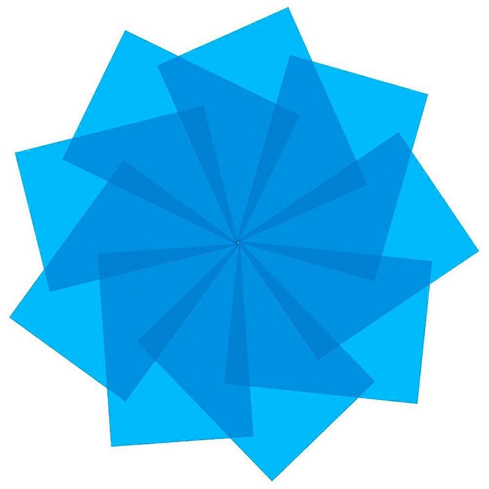 9Pcsジェルライトフィルター色補正カラーオーバーレイフィルム照明ゲルフィルターフィルム、ビデオ、写真、ステージ(青)