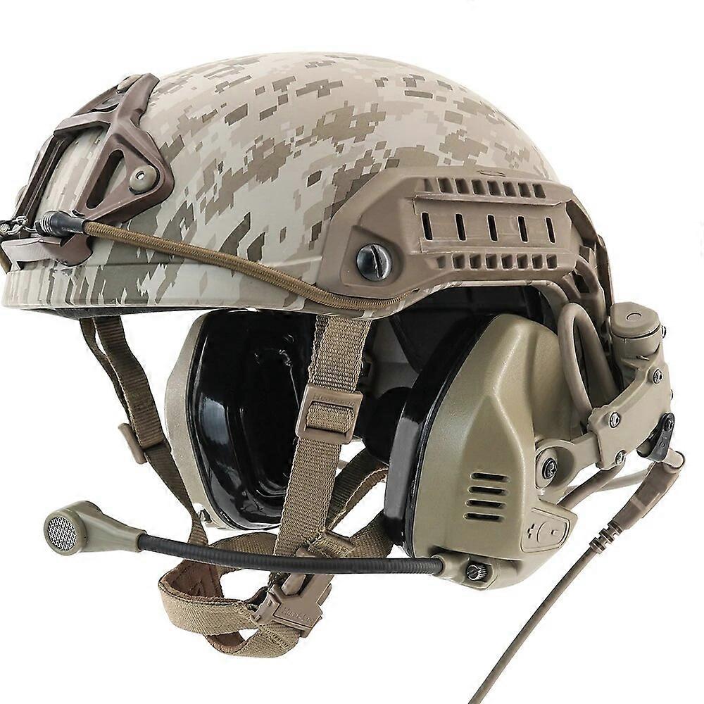 Tactical Headset RAC Tactical Rail Connected Communication Headset for ARC Rail Helmets