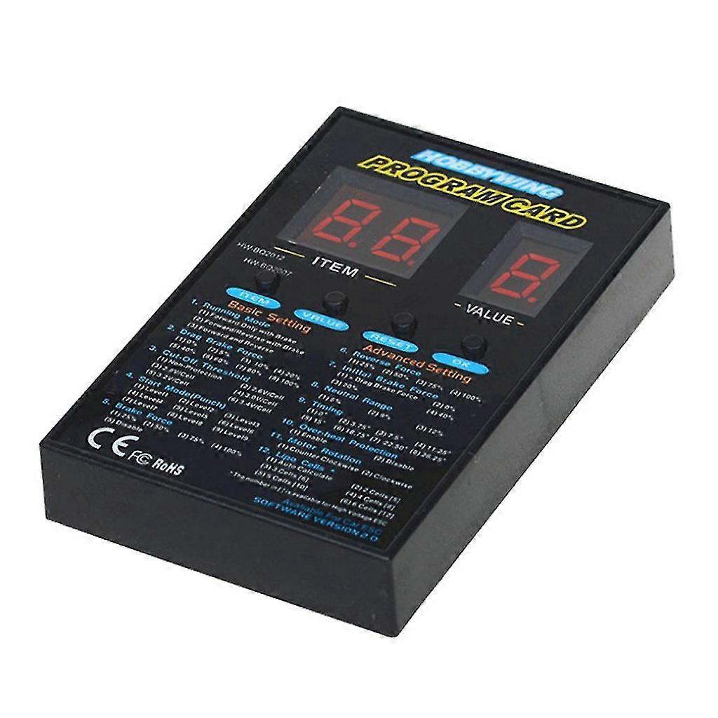 120a Rc Car Program Card Led Program Box Card Brushless Esc Setting Card
