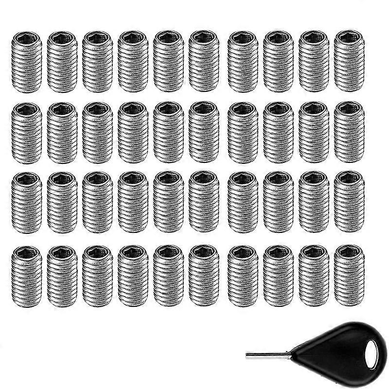 50 Pcs Silver Stainless Steel Surfboard Fin Screws Stripped Surf Board Fins Longboard For Future Pl