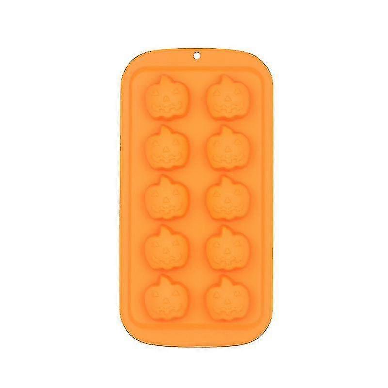 Halloween Silicone 10 Mold Pumpkin Shape Chocolate Mold 2 Pcs