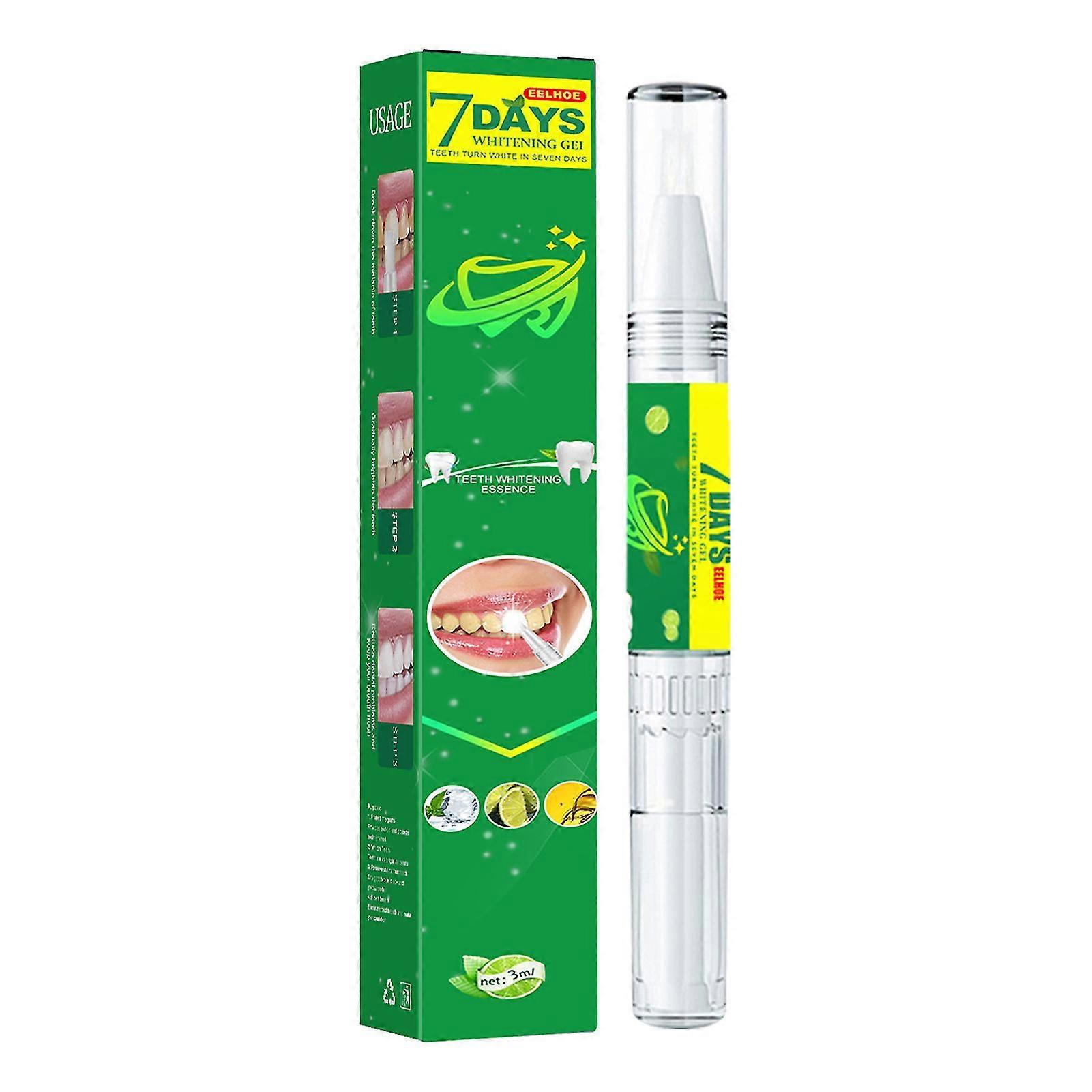 Eelhoe 2pcs Teeths Whitenings Pen Brightening Tool Portable For Travel/ Trip/ Home Daily Use