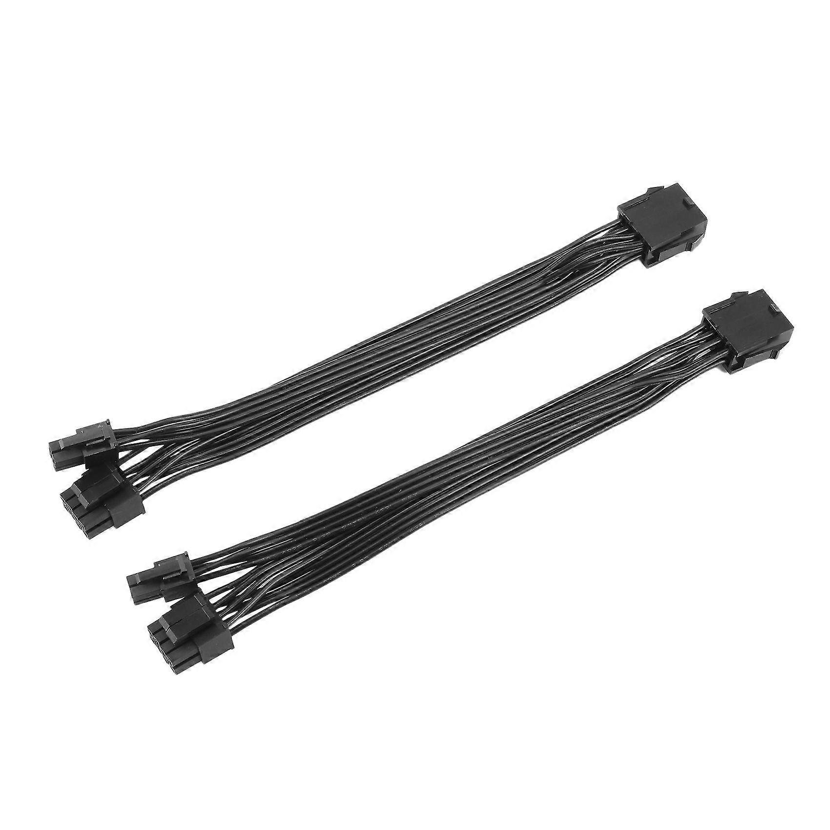 2 Pack Eps12v Cpu 8 Pin Female To Cpu Atx 8 Pin And Atx 4 Pin Male Power Supply Extension Cable Eps