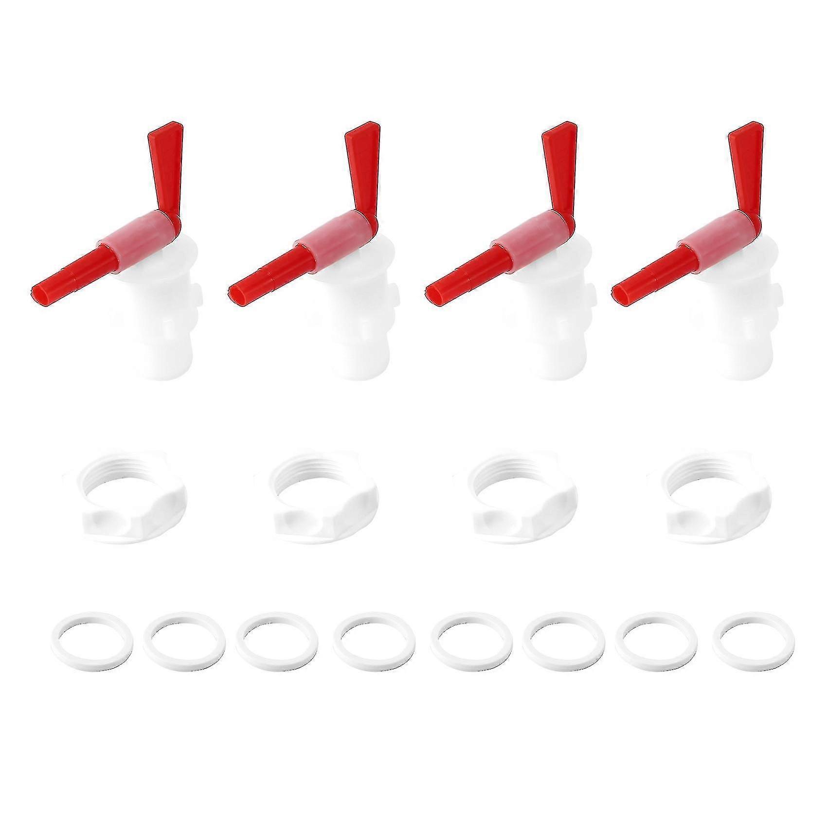 4 Pcs Beer Brew Bottling Bucket Plastic Spigot,wine Making Faucet
