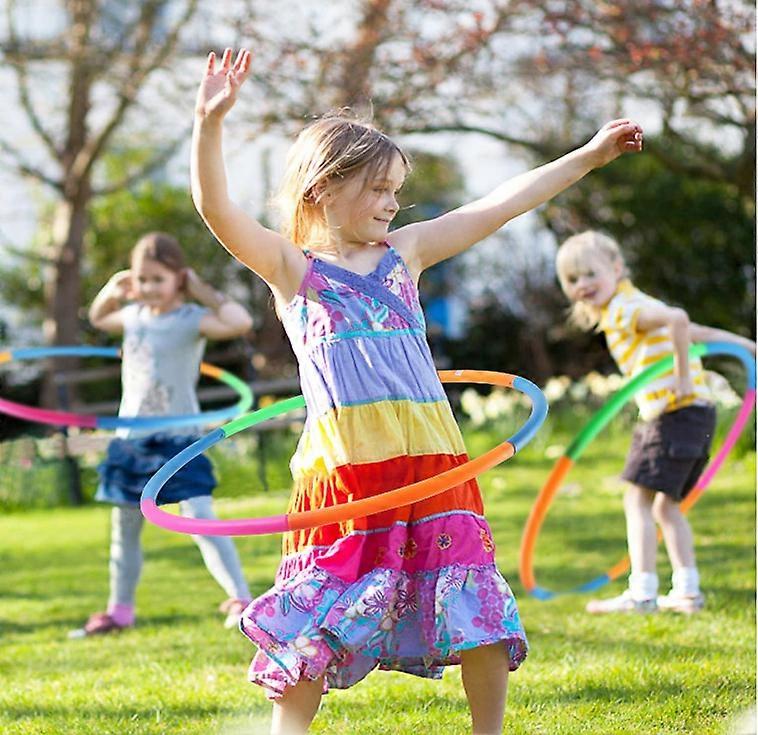 موجة بلاستيكية قابلة للإزالة Hula Hoops معدات اللياقة البدنية - لون الموجة نوع 7 أقسام 55 سم