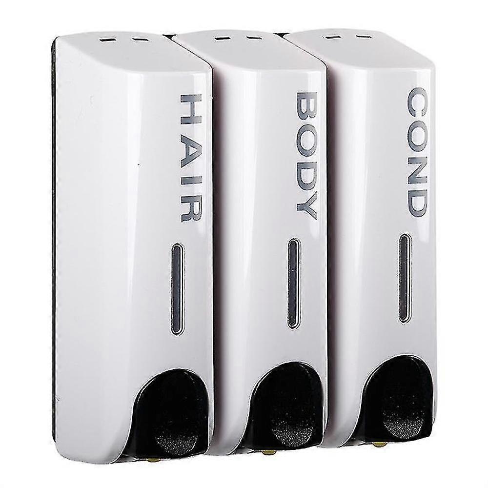 3 عبوات جل الاستحمام شامبو بلسم موزع الصابون مثبت على الحائط مطبخ هوم هوم الساق السوداء