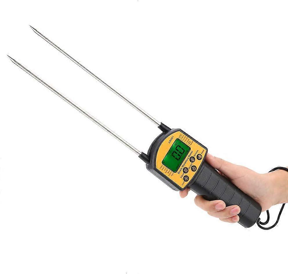 1pc Moisture Meter, Digital LCD Moisture Detector for Wheat, Corn, Rice, Peanut, Soybean