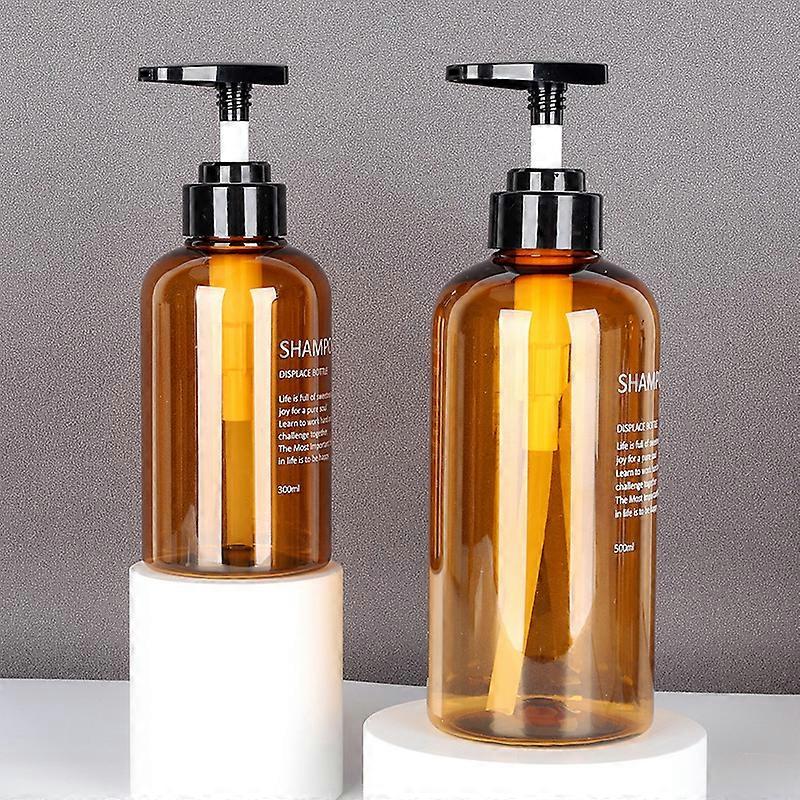 2 Pack Shampoo Bottle Pump Dispenser, 300mL