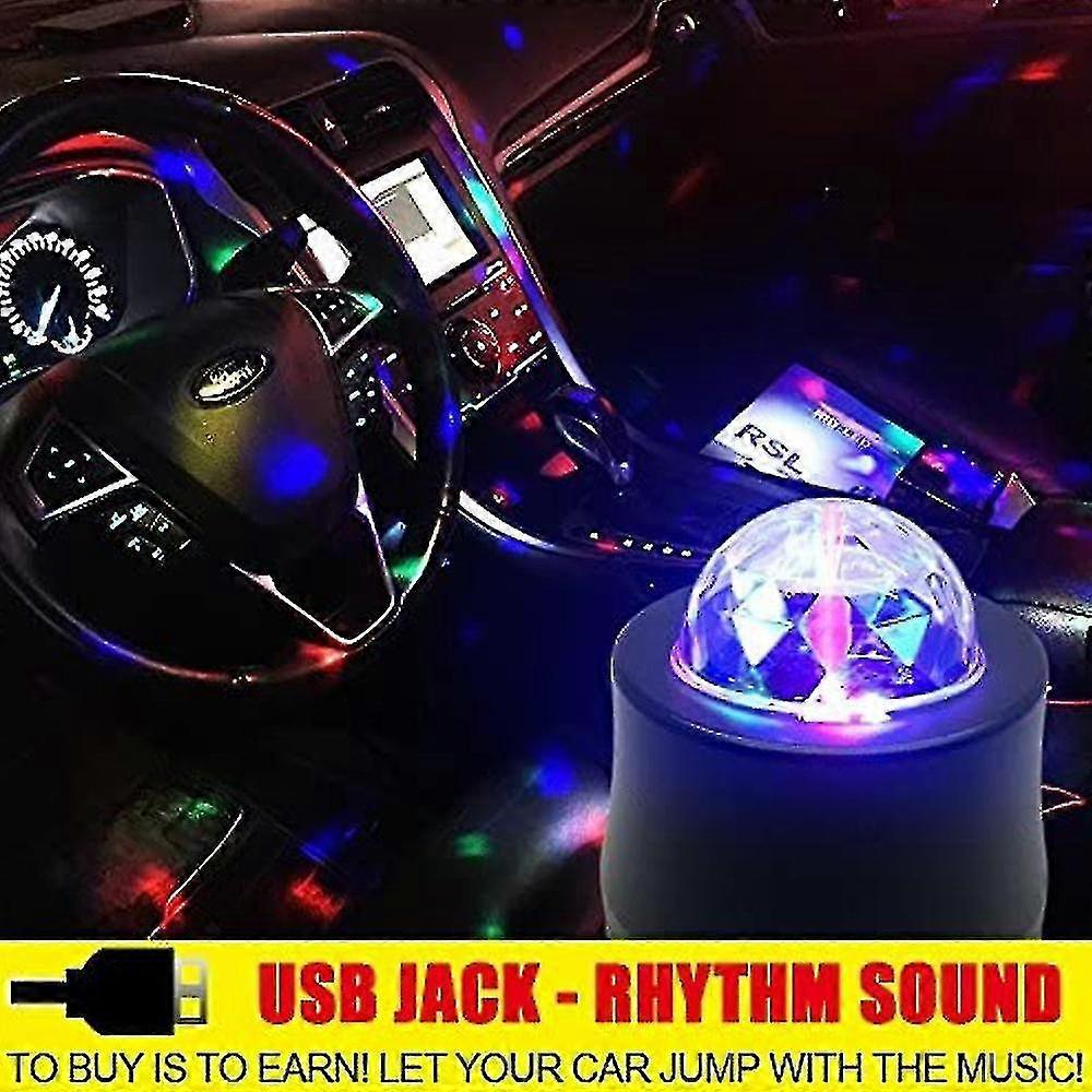 Disco Ball Strobe Light,car Interior Atmosphere Dj Light Function