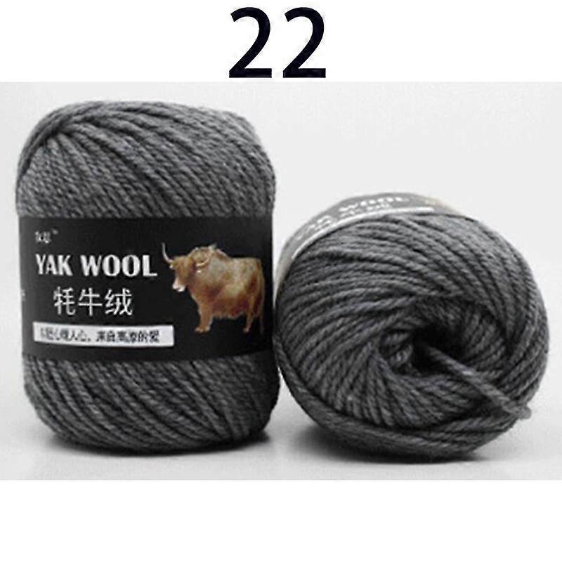 Multi-colour Yak Wool Yarn Stick Needle Knitting Scarf Jacket Thread Hand Knitting Medium Thick Thread Soft Woolen Threads