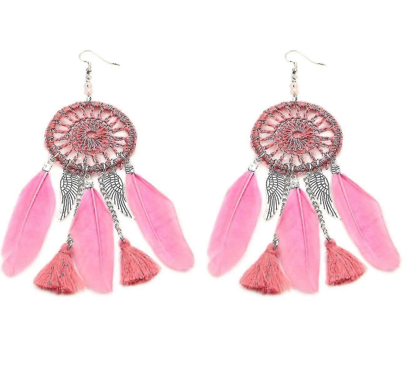 dream Catcher Feather Náušnice Dámské