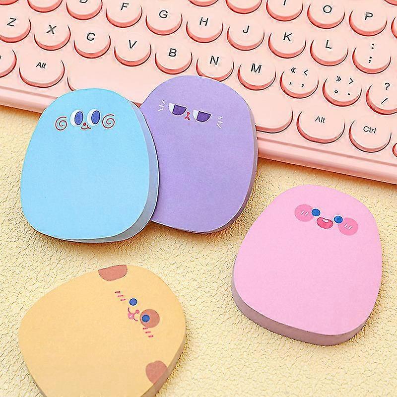 4 Packs Index Tabs - PET Lovely expression Sticky Notes Flags