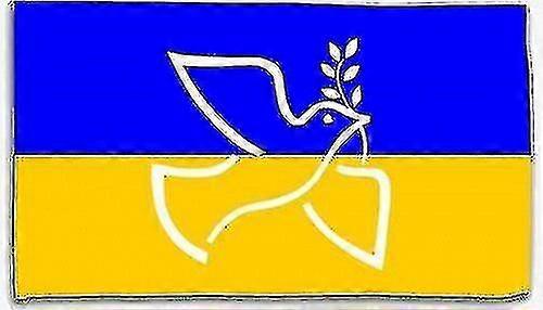 Ukrainian Flag Dove Of Peace With Branch Ukraine 150x90 Cm