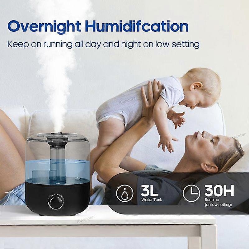 GaiBoSiKINSCOTER 3L Air Humidifier Professional Large Capacity Home Humidifier Plant Mist Aroma Diffuser with Remote Control Timer