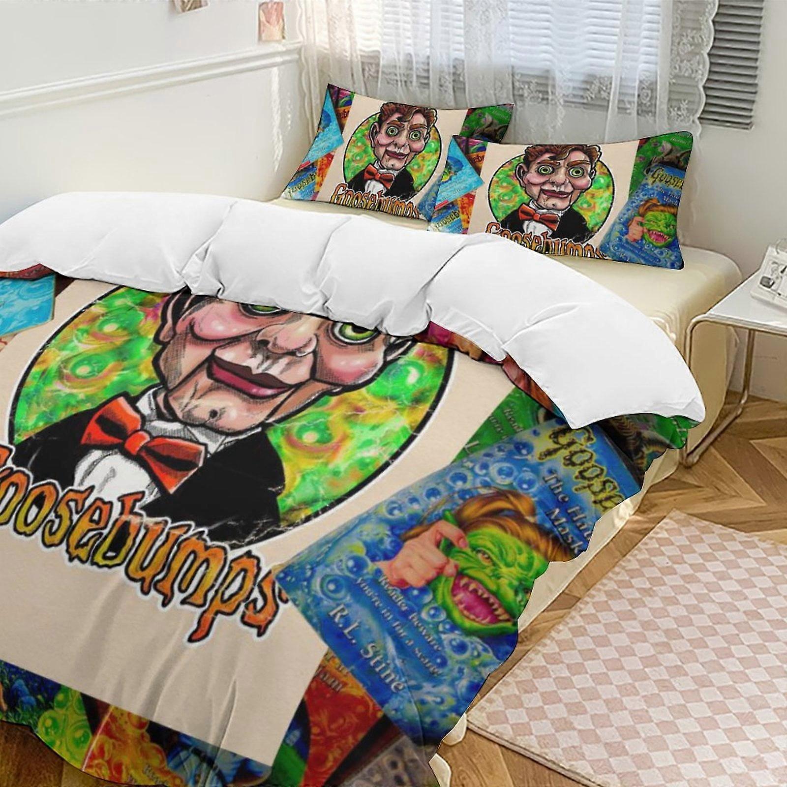 SQ501グースバンプスラッピーキルトセット厚くするソフト3ピース寝具セットオールシーズン羽毛布団入り江、大人の女性のための枕カバー2枚付き大人の女性女の子の十代の若者たちのホームルームデ