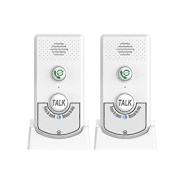 2 Pack Intercoms For Bidirectional Home Wireless Voice Interphone - Elderly Caller To Room