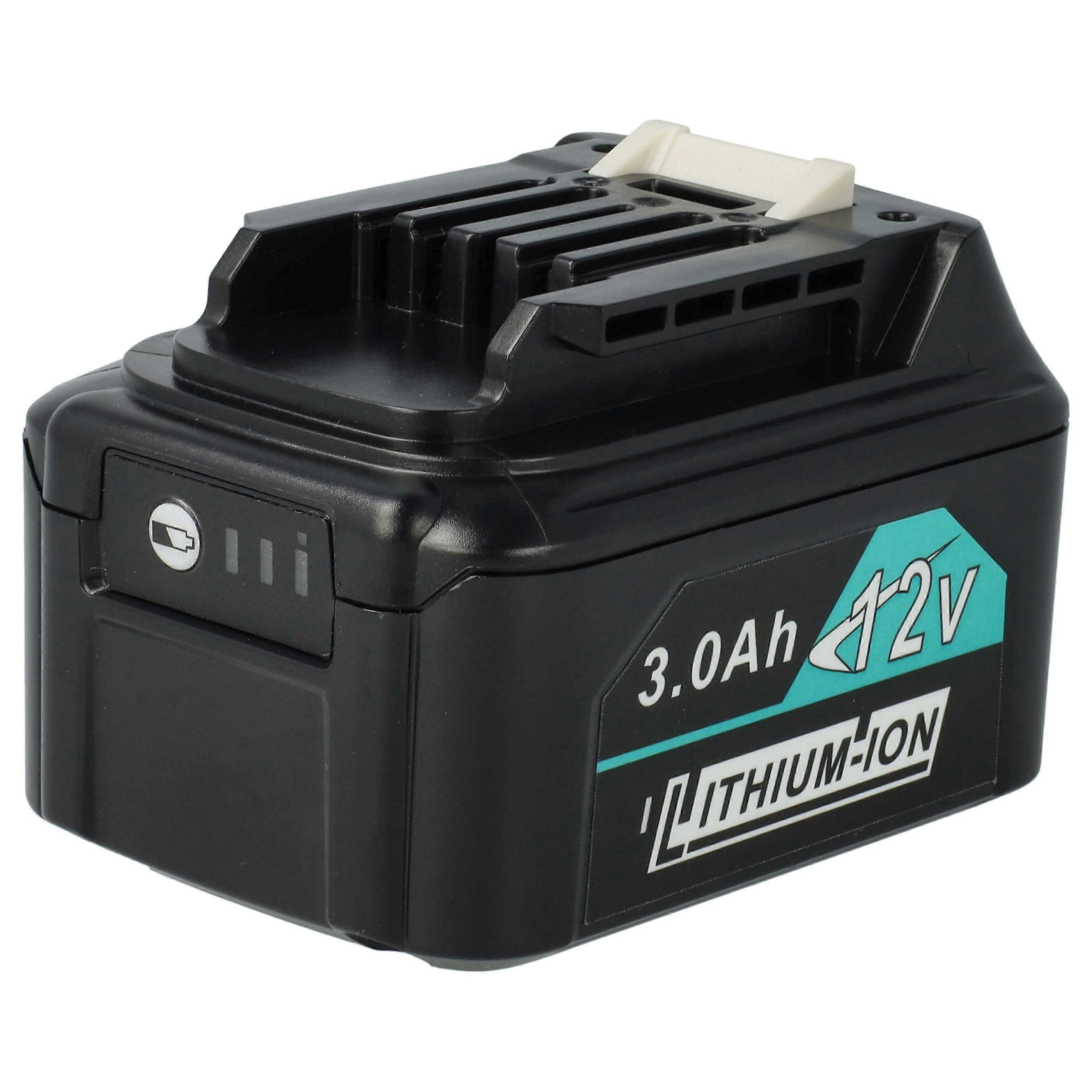 vhbw Akku kompatibel mit Makita DF331DSMJ, DF331DSME, DF331D, DF032DZ, DF331DSAE, DF331DS, DF331DWAE, DF032DSME/Z Werkzeug (3000 mAh, Li-Ion, 12 V)