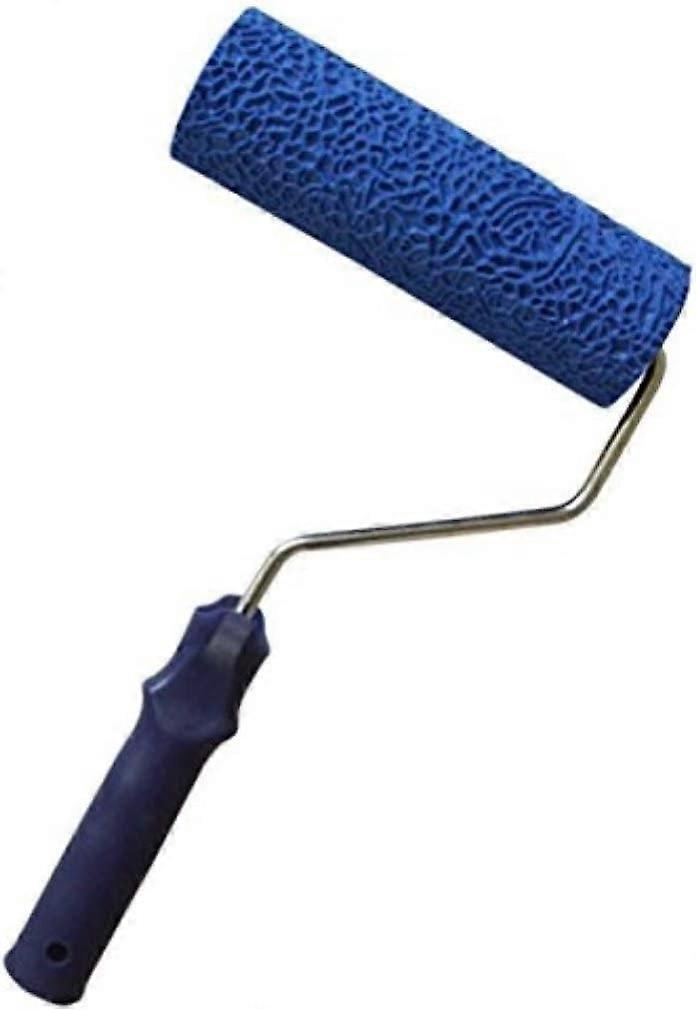 7 Inch Embossed Roller Tree Bark Print Texture Roller Art Printing Mold Tree Bark Embossed Roller Texture Paint Roller (blue) (1pc
