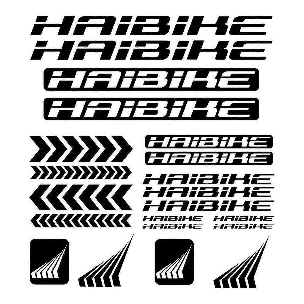 21pcs Compatible pour HAIBIKE vélo VTT cadre Autocollant Autocollant