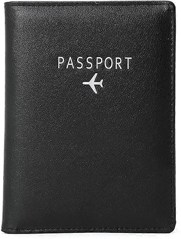 Ny- Passskydd Läder Rfid Skydd Reseväska Passskydd Pass Plånbok Pass