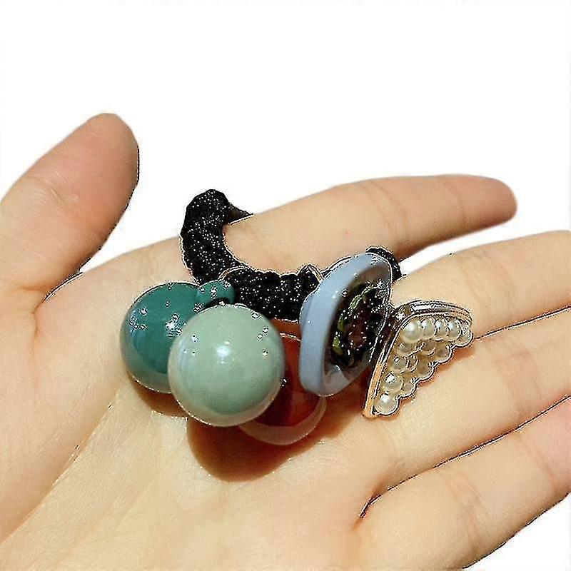 2kpl joustavat suuret joustavat hiukset sidokset Hiusnauhat Poninhännän pidikkeet naisille Tytöt kiharat hiukset