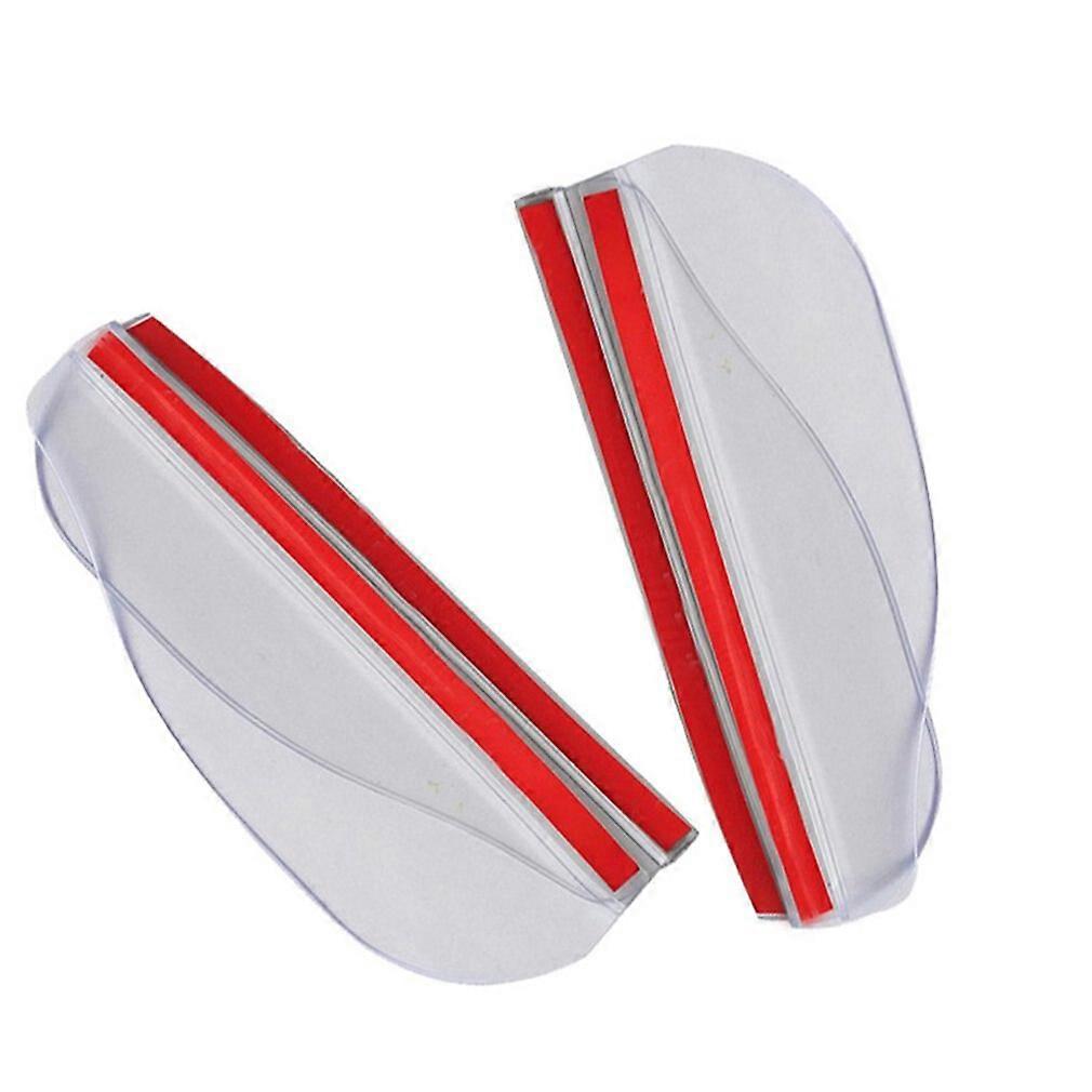 2 قطعة مرآة الرؤية الخلفية للسيارة العالمية المطر الحاجب السيارات سيارة الرؤية الخلفية الجانبية درع المطر الثلج حارس الشمس قناع الظل حامي دروبشيب