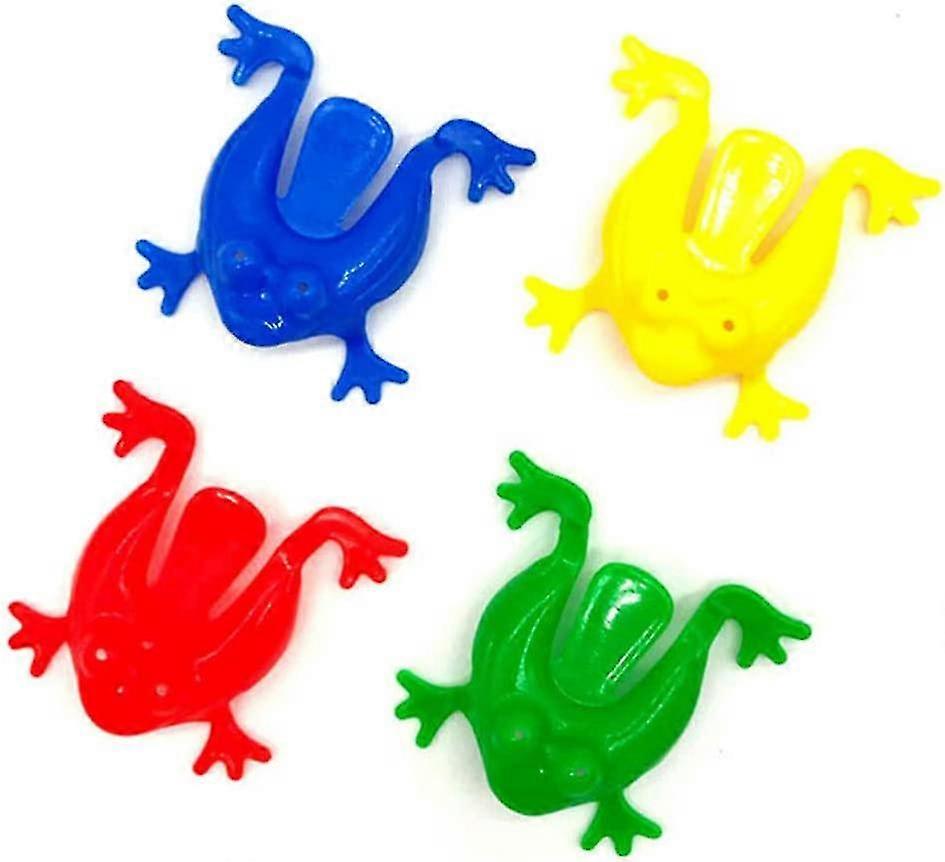 12pcs Jumping Frog Toy Bouncing Frog Plastic Frog Toys Mini Frog Figurines Figure Reptile Animals Figures Models For Kids
