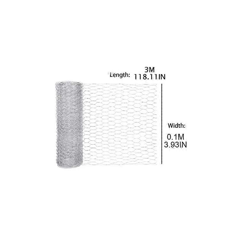 Chicken Wire Galvanized Netting DIY Craft Hexagonal Garden Durable Scratch Resistant Rust Proof Multipurpose Lightweight Mesh