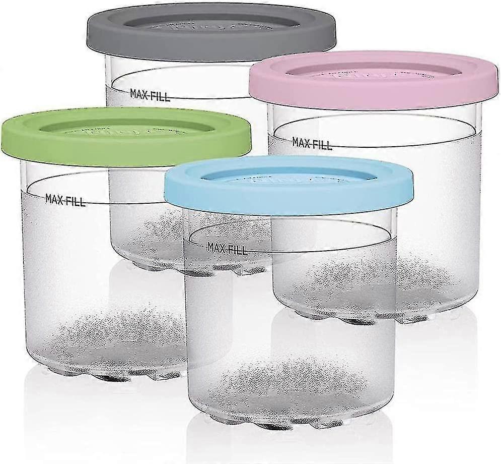 Ice Cream Pints Containers, Replacement For Ninja Creami Pints And Lids, Compatible With Nc300, Nc301,cn305a, Nc299am Series