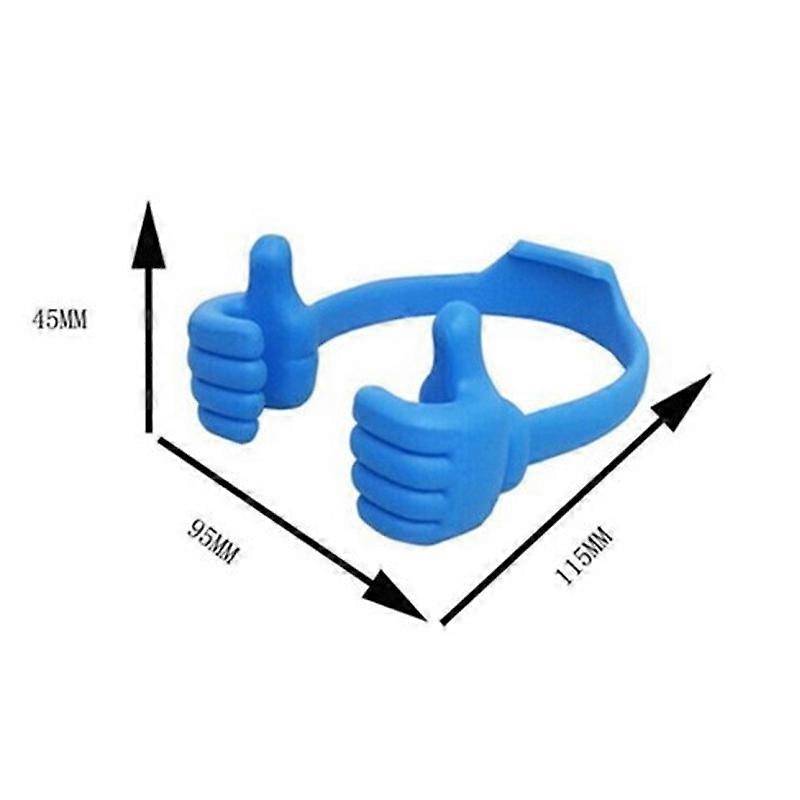 10pcs Mobile Phone Holder for Desktop, Universal Flexible Phone Holder for Tablet Stand, Smartphone Stand Holder for iPhone iPad and More (Blue)