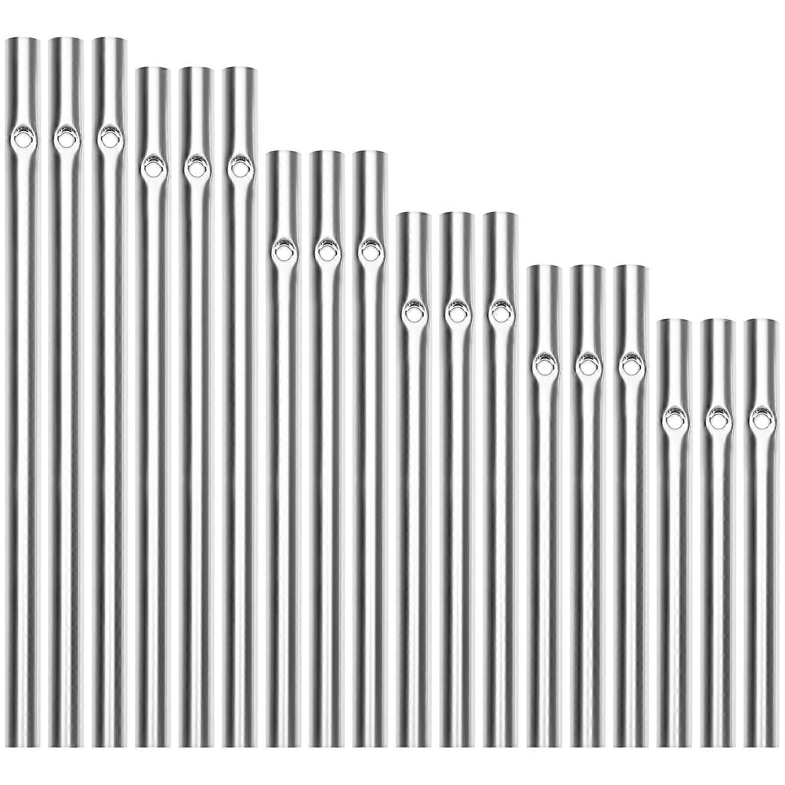 18pcs Aluminum Wind Chime Pipe Wind Chime Making Accessories DIY Wind Chime Making Material