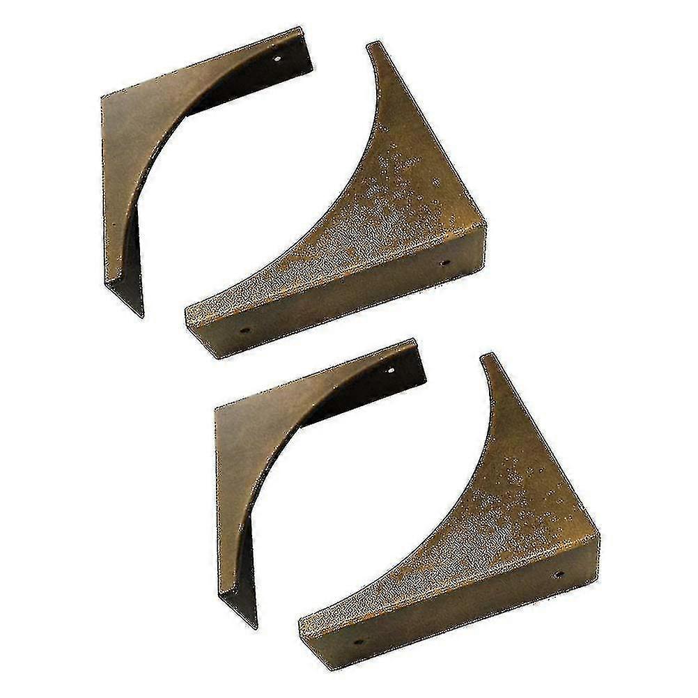 Retro Bronze Furniture Corner Protectors Set of 4 Metal Box Edge Safety Guards