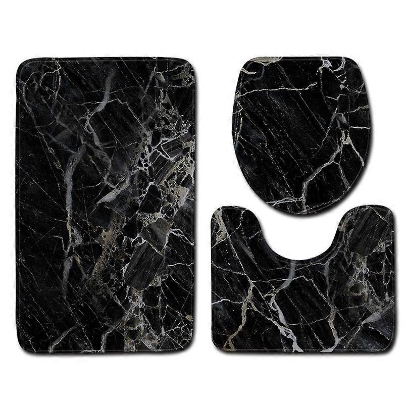 3pcs Bathroom Rugs Bathroom Carpet Set Mat Toilet Mat Set