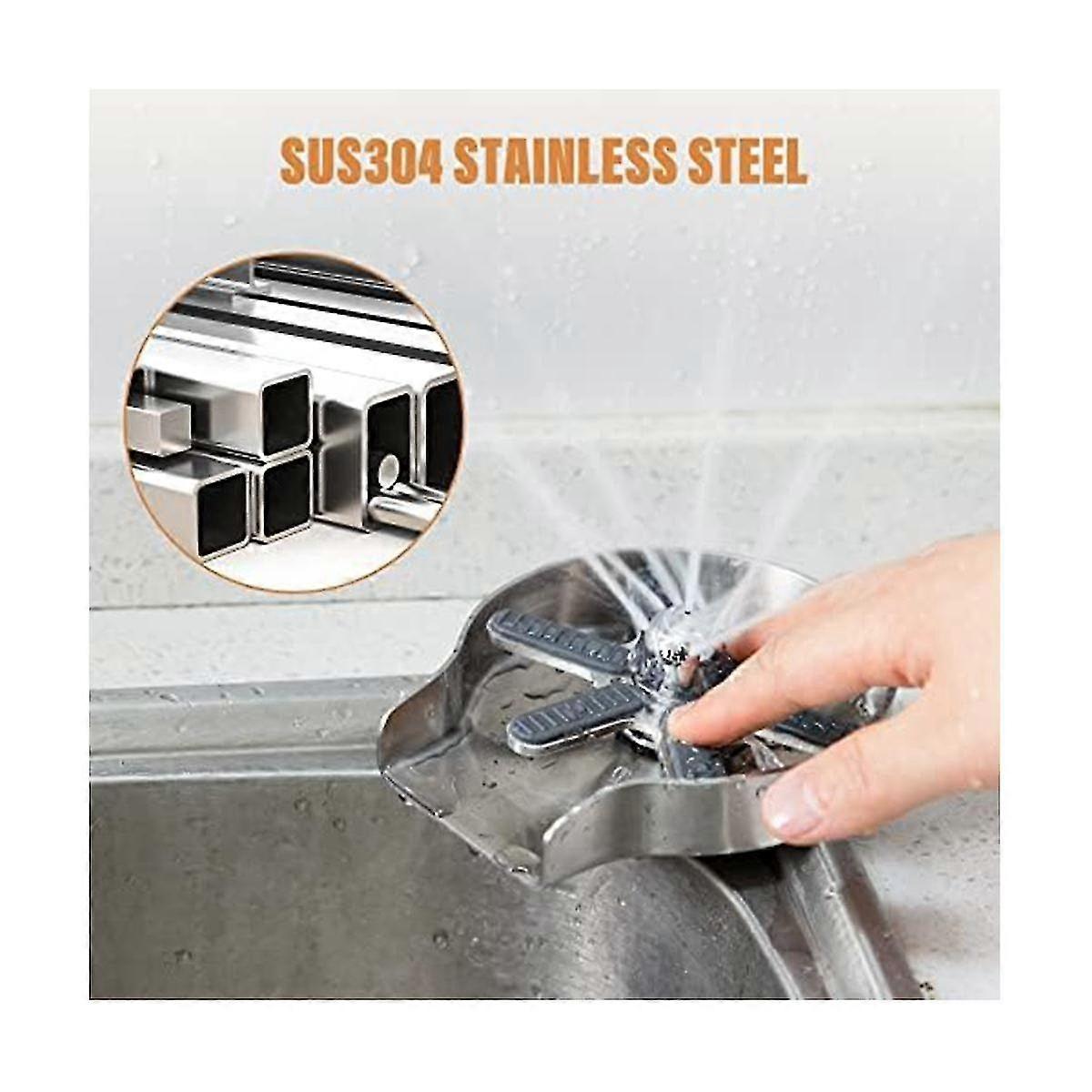 Glass Rinser For Sink, Cup Rinser For Sink,rinser For With 360rotating Jet,kitche Sink Accessories,silver