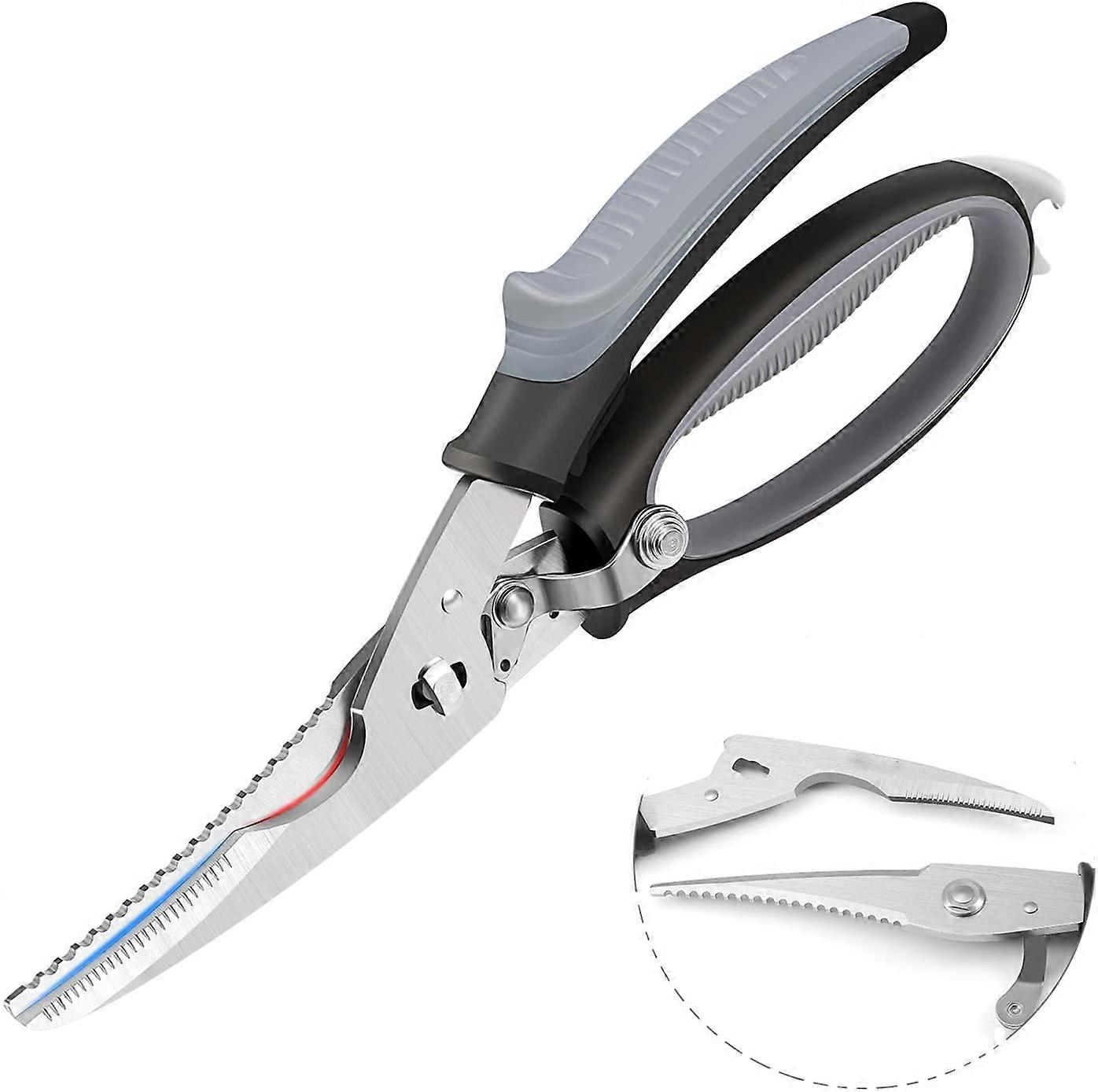 Kitchen Scissors Heavy Kitchen Scissors Meat Scissors Food Scissors Practical Scissors Stainless Steel Spring Scissors