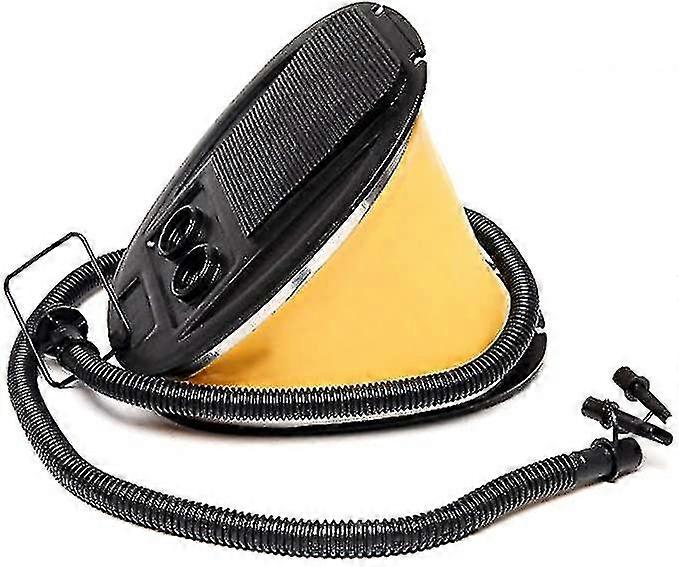 Foot Pump, Portable Bellows Inflator With 3 Size Connection Nozzles, For Swimming Ring, Kayaking, Inflatable Boat, Air Bed, Pool Toy