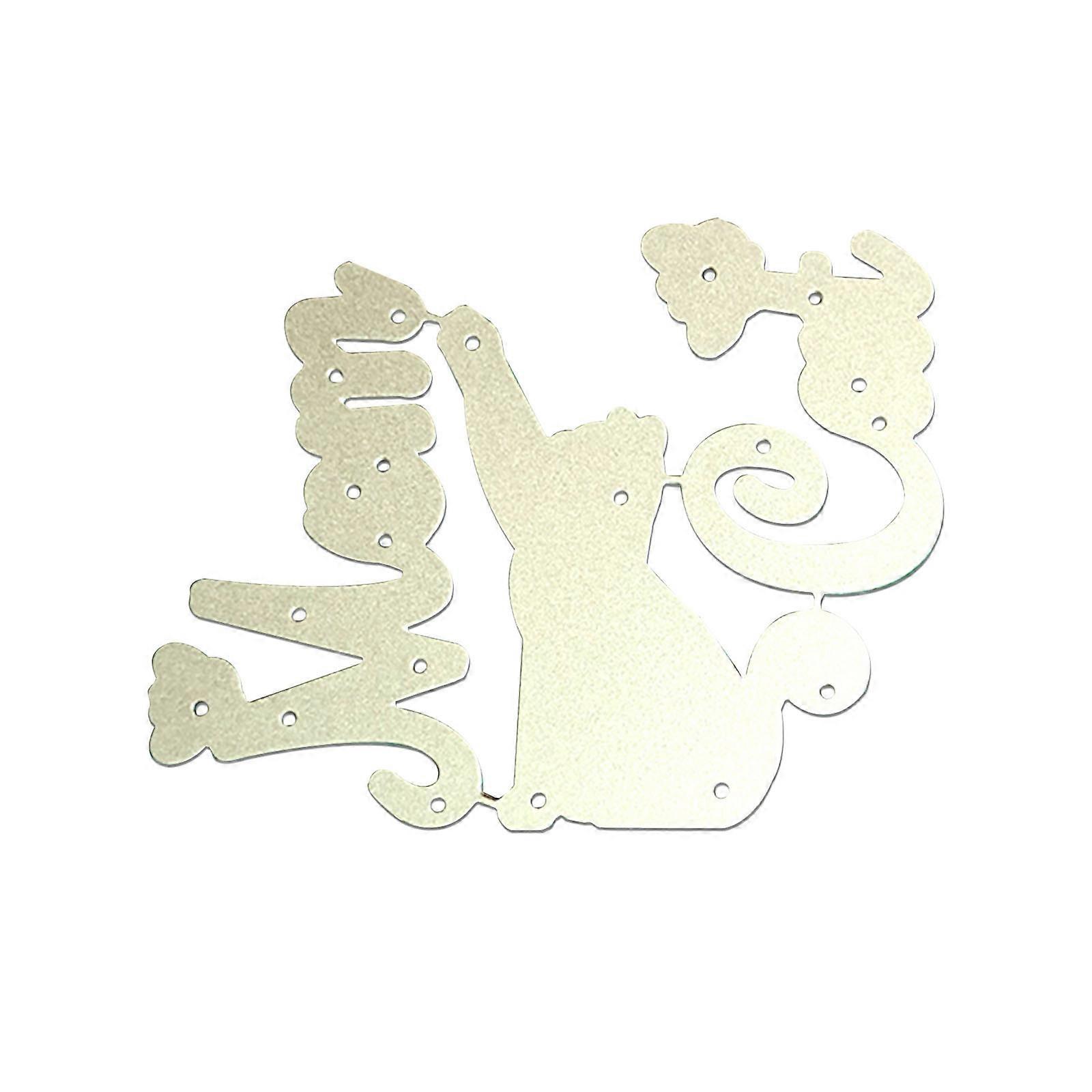 for Cat Mom Metal Cutting Dies Handmade Stencil Mold Embossing Pattern