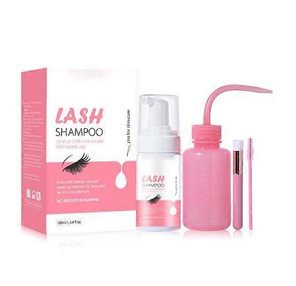 Eyelash Cleaning ,100ml Eyelash Cleaning Fluids Set Lightweight Eyelash Cleaner Tool for Clean Eyelashes
