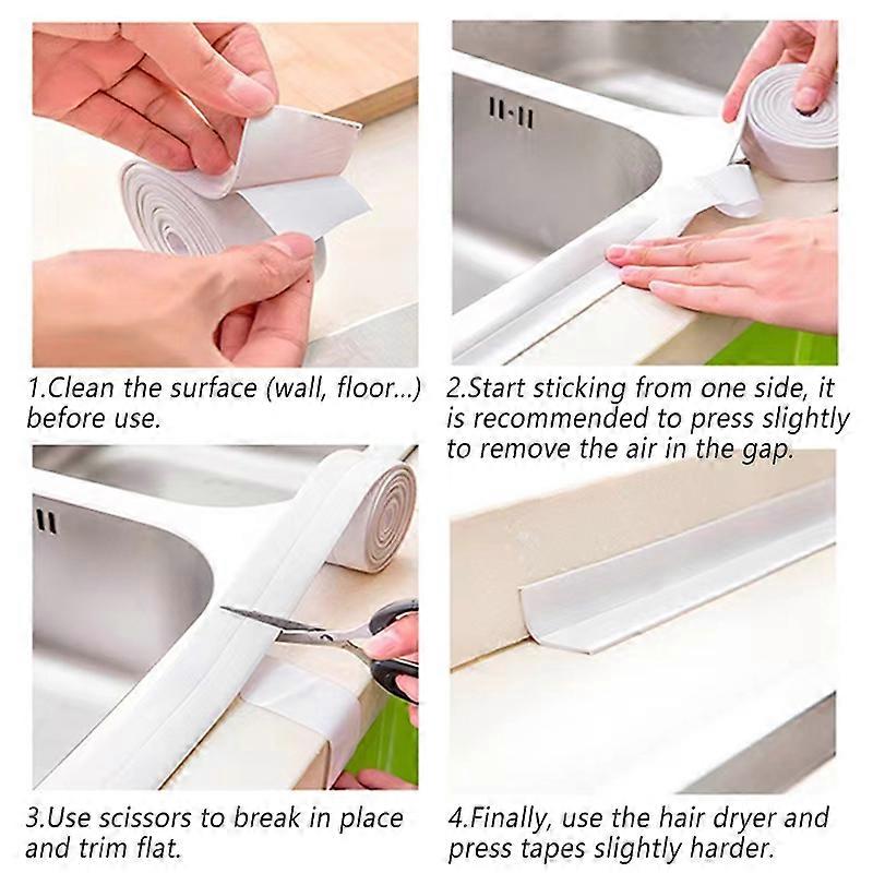 Bathroom Sticker Multifunction Modern ABS Material Bath Sealing Strip Tape
