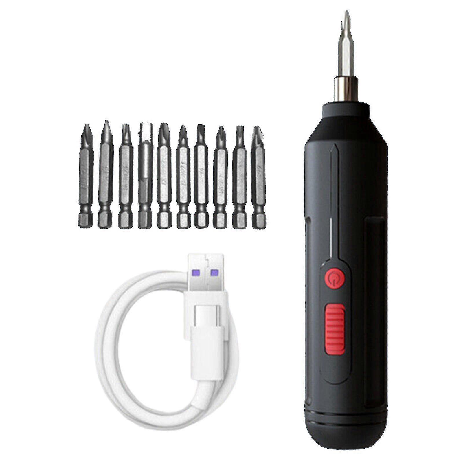 Mini Rechargeable Cordless Electric Screwdriver 33pcs Drill Bits Power Tools Kit
