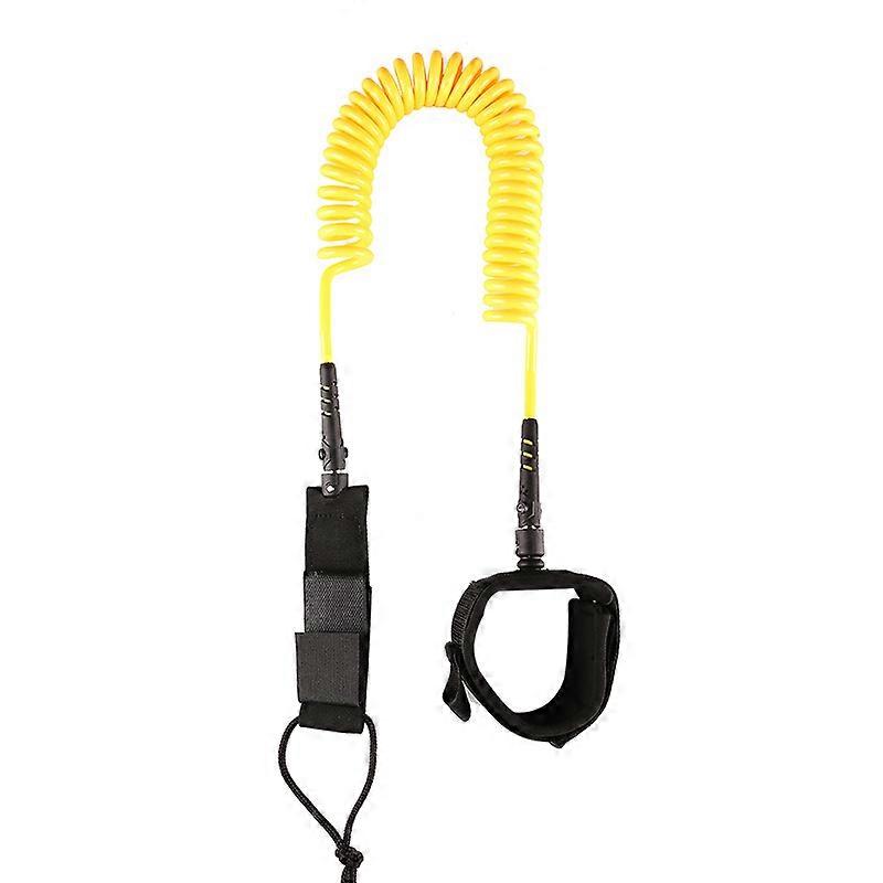 Surfboard Straps (Yellow), Ankle Strap, 7mm, Surfing Accessories, Paddle Board Spring Retractable Surfboard Straps