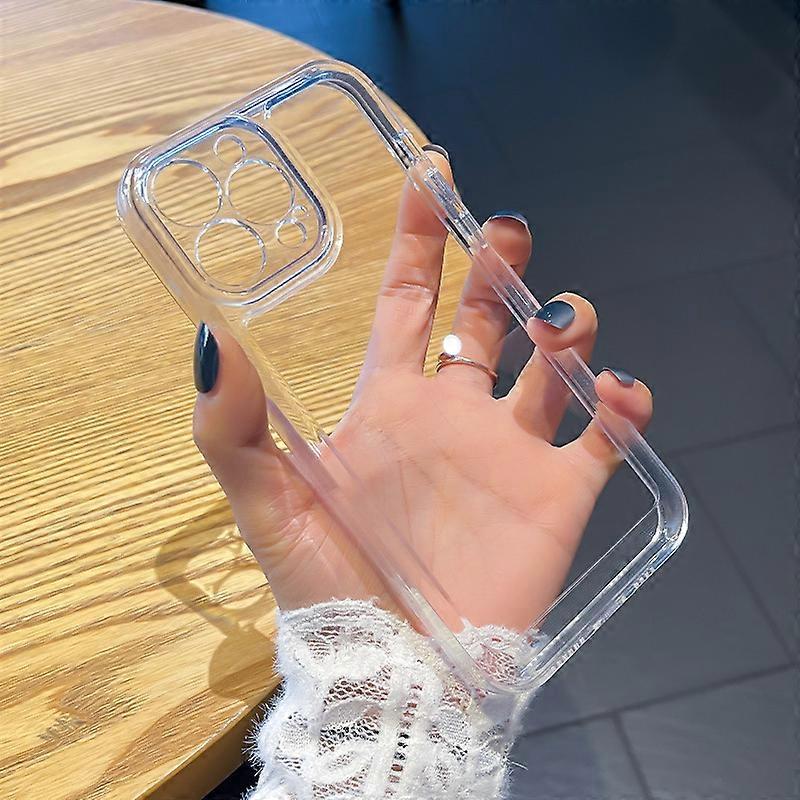 Suitable for Apple 15 mobile phone case, new iphone15 space case, transparent anti-fall soft case