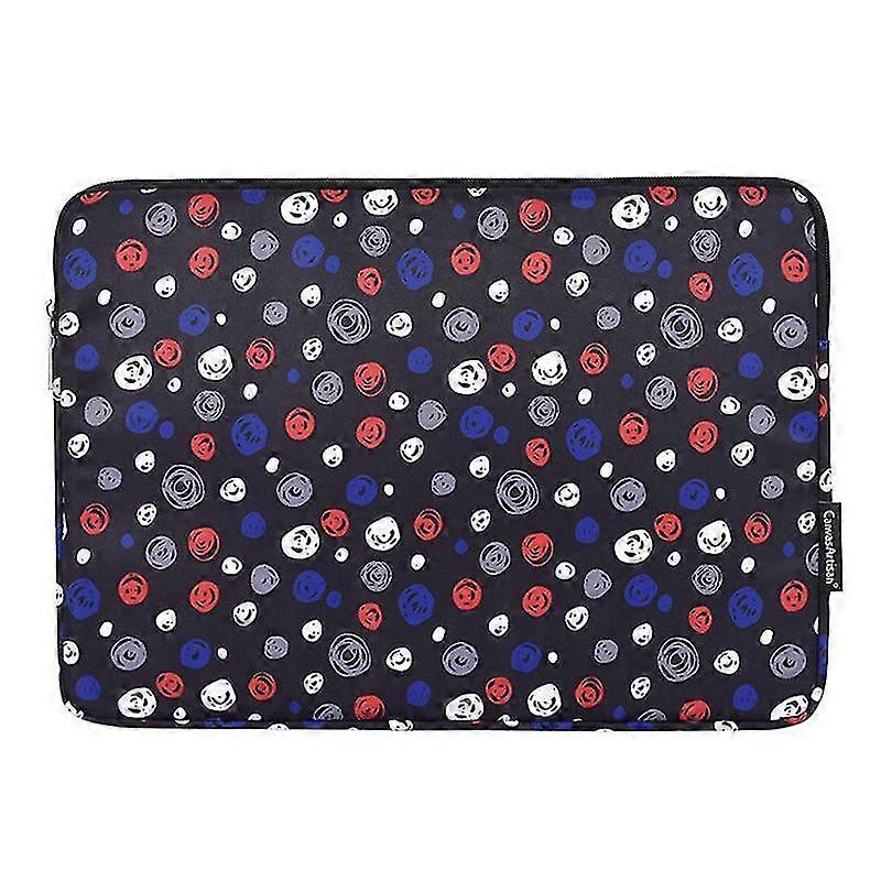 CANVASARTISAN H13-01 Dots Printing Laptop Bag Sleeve Zipper Notebook Case/for 12-inch Laptop  Style A