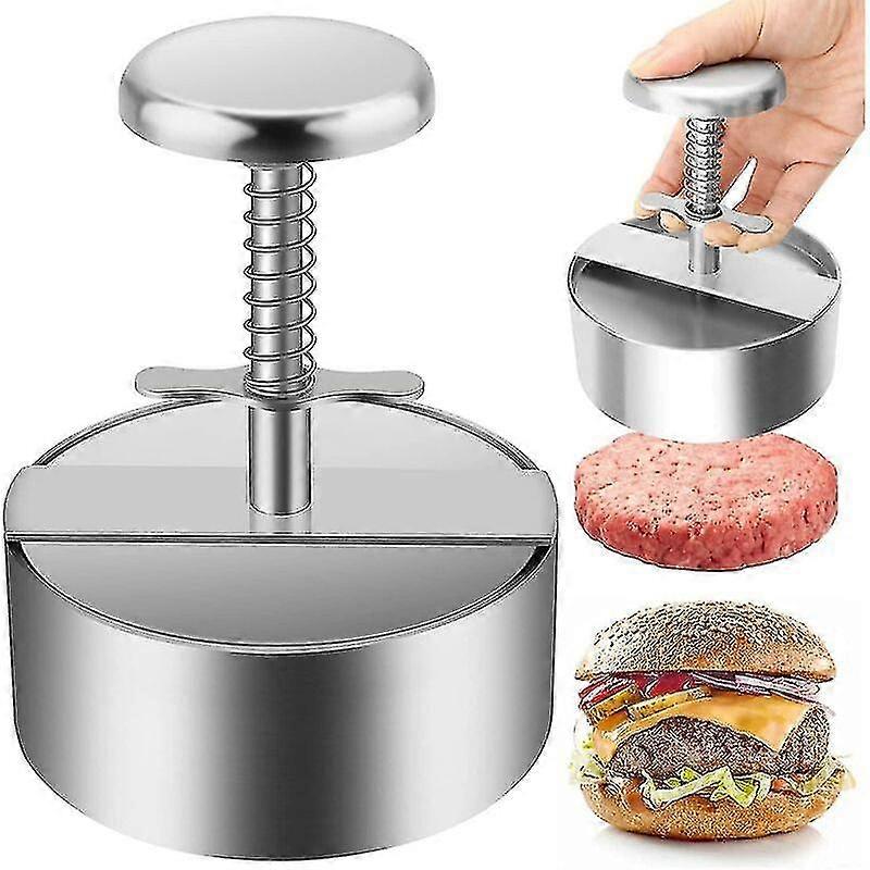 Burger Press, 304 Stainless Steel Burger Press, Adjustable Chopped Steak Burger Press, Easy To Use, Non-stick Burger Press For Family Gathering, Party
