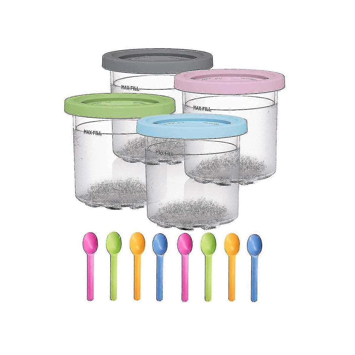 Frasco de sorvete adequado compatível com ninja xskplid2cd pints tampas sorvete lata de sorvete nc299amz nc300s