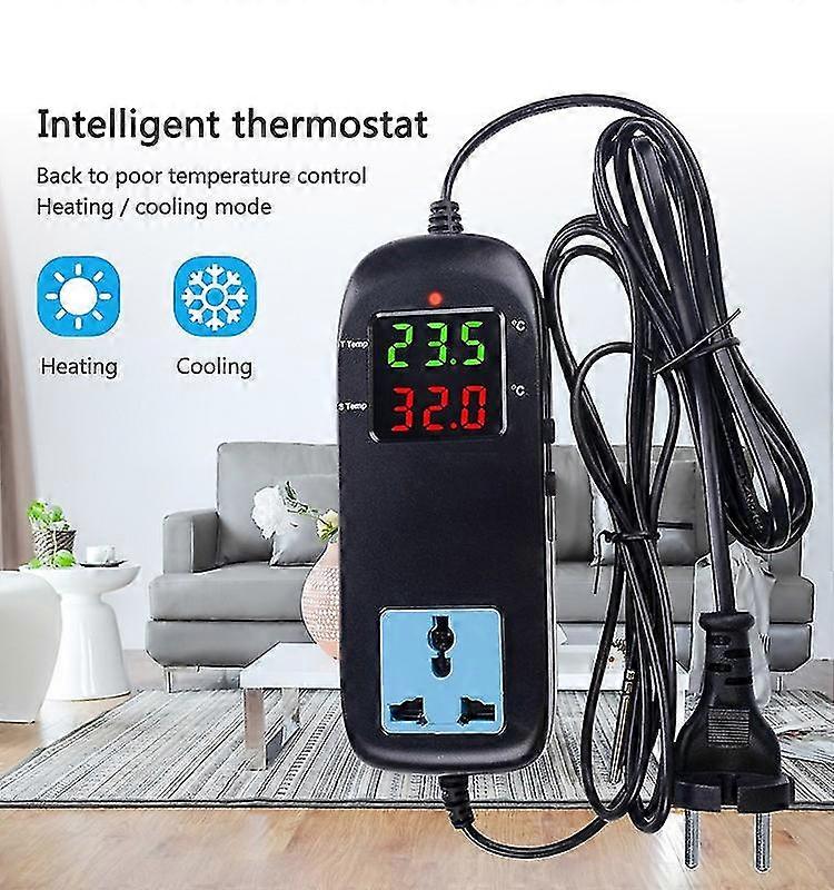 Mh-2000 Ac90v~ 250v Quality Electronic Thermostat Led Digital Breeding Temperature Controller With Socket